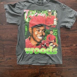 vintage tiger woods graphic print t-shirt